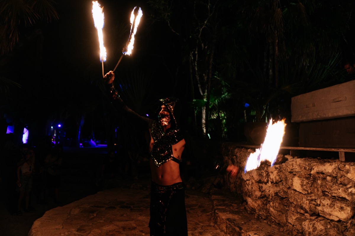 Fire Dancer Performance